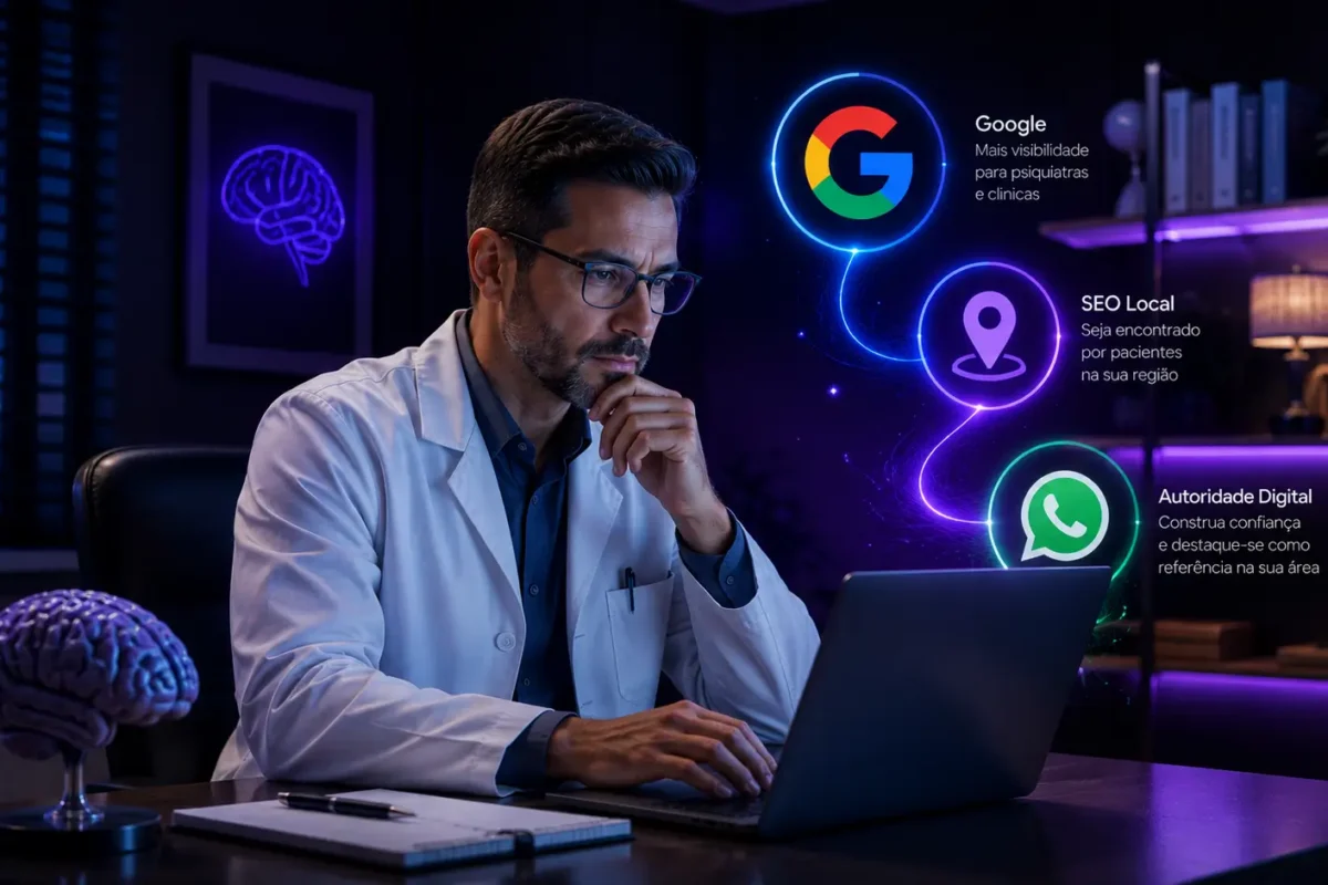Marketing Digital para Psiquiatras: Como Psiquiatras Conseguem Mais Pacientes Pelo Google, SEO Local e Autoridade Digital